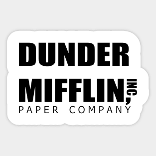 The office - dunder mifflin logo - tv show Sticker